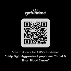 GoFundMe.com/saveBradsVoice QRCode
